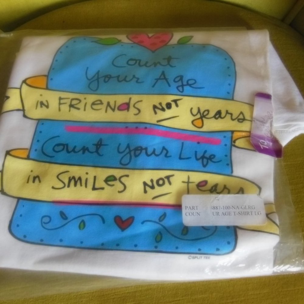 Count Your Age - Short Sleeve T-Shirt - Large